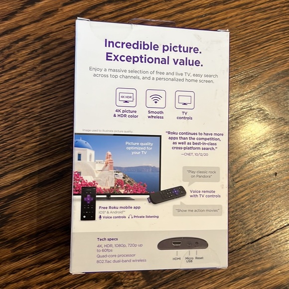 Never Opened! Roku Express 4k+ - Picture 2 of 4